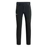 Salewa Pantalones Pedroc 3 Durastretch hombre, largo normal | Pantalón softshell, 4-way stretch, Cortavientos, Repelente al agua, 260g