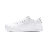 PUMA Women Carina L Sneakers, Puma White-Puma White-Puma Silver, 38 EU
