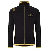 La Sportiva, Promo Fleece Sudadera, Unisex Adulto, Black/Yellow, XL