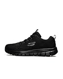 Skechers Graceful Get Connected Regular, Zapatillas Mujer, Black Mesh Trim, 36 EU