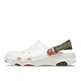 Crocs All Terrain Zueco, Tiza, Unisex, EU 36-37 | Zueco Croslite ligero; orificios de ventilación; correa de talón giratoria; fácil de limpiar; comodidad Crocs icónica