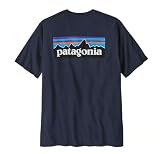 Patagonia Camiseta de Manga Corta para Hombre M's P-6 Logo Responsibili-tee, New Navy, Talla M