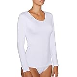 YSABEL MORA Camiseta Térmica Interior Manga Larga para Mujer | Tejido térmico suave, ajuste ceñido que retiene el calor, cuello redondo, básica para el invierno