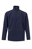 VELILLA 201501 Forro Polar de Trabajo - Azul Navy - Talla XL | Forro polar de microfibra, media cremallera con tapeta protectora, bolsillos con cremallera, abrigo ligero, vestuario laboral