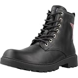 Geox - J CASEY GIRL G, Botín, BLACK/LT ROSE,
