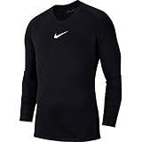 Nike Hombre Camiseta de Manga Larga, Black/White, XL