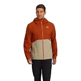 Outdoor Research Stratoburst - Chaqueta impermeable elástica para hombre, color caqui Terra/Pro, talla M, Terra/Pro Khaki, Medium
