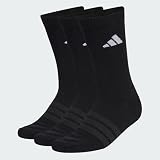 adidas Unisex adulto Cushioned Sportswear Crew Socks 3 Pair Pack, black/black/white, 40-42