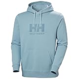 Helly Hansen Men's HH Logo Hoodie, Windy Blue, M