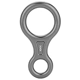 MAGT Rescue Descender 35KN Figura 8 Palabra Cuerda Descendente Rappel Ring Escalada en Roca Equipo de Rescate (Color : Gris)
