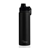 OTTO KONING Botella de Agua Acero Inoxidable 750ml Térmica Antigoteo | Doble pared aislada al vacío, tapón antigoteo 360°, acero inoxidable 304 libre de BPA, ideal gimnasio y oficina