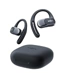 SHOKZ Auriculares Open-Ear OpenFit Air, Bluetooth con Micro, IP54, Negro | Resistencia al Agua IP54 | 28h de reproducción | Carga rápida | Auriculares Inalámbricos | para Entrenamiento