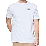 Quiksilver, Basicscreenssym Camiseta de Manga Corta, Hombres, M, White
