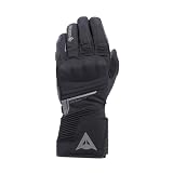 Dainese - Funes Gore-Tex Gloves+Gore Grip Technology, Guantes de Invierno para Moto, Acolchados, Antideslizantes, Protectores de Nudillos, Pantalla Táctil, Negro, S