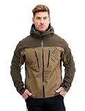 RevolutionRace Silence Proshell 3L Jacket para Hombre, Chaqueta Impermeable Al Aire Libre, Cub 3.0, S