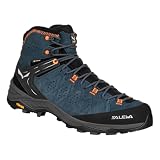 SALEWA MS ALP TRAINER 2 MID GTX, 44, Dark Denim/Fluo Orange
