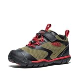 KEEN Tread Rover Waterproof, Zapatillas para Unisex niños, Verde (Martini Olive/Red Carpet 472), 30 EU