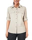 33,000ft - Camisa de mujer UPF 50+ con protección UV, camisa para exteriores de secado rápido, camisa casual de manga larga, camisa funcional para senderismo, camisa para pesca, safari, viajes, golf