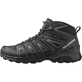 Salomon X Ultra Pioneer Mid Gore-Tex Zapatillas de Senderismo para Hombre, Cualquier clima, Sujeción del pie segura, Estabilidad y amortiguación, Black, 43 1/3