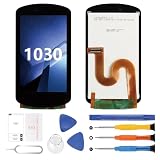 AGCUT pantalla LCD para Garmin Edge 1030 pantalla LCD para Garmin 1030 GPS táctil reemplazo pantalla LCD completa Asamblea con kit de reparación (negro, no para Edge 1030 Plus)