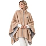 Poncho Mujer Invierno Eléctrica USB Con 3 Niveles De Calor | Mantón Calentado Para Mujer, Manta Eléctrica USB Capa Térmica Versátil Chal Calefactable Portátil Para Mujer, Manta Térmica