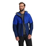 Outdoor Research Chaqueta Foray 3L para hombre, impermeable, resistente al viento, con capucha, manga larga, ajuste estándar, Topacio/Cenote, X-Small