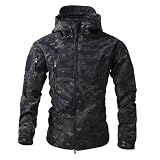Chaqueta Militar Hombre, Cazadora Moto , Field Tactica Ciclismo | Aviador Militar Camuflaje Senderismo Impermeable Impermeável Trabajo M65 Caza Versátil Impermeable Hombre, XL