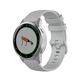 Wownadu Correa Quick Release 18mm Compatible para Garmin Vivoactive 4S, Vivomove 3S, Venu 3S/2S, Forerunner 255S/265S, Pulsera Recambio Silicona para Huawei GT 4/5 41MM Gris