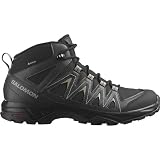 Salomon X Braze Mid Gore-Tex Zapatillas Impermeables Outdoor para Hombre, Básicos para el senderismo, Diseño deportivo, Uso versátil, Black, 46 2/3
