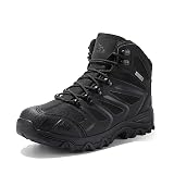 NORTIV 8 Botas Trekking Zapatilla Senderismo Hombre,Ngero,42 | Zapato Montaña Comodidad Todo el Día, Soporte Sólido, Puntera Protectora, Impermeable, Absorción Impactos