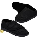 OrtoPrime Zapatillas Ortopédicas MUJER y HOMBRE Zapatos Pies Anchos - Calzado de Mujer Ancho Especial PIES HINCHADOS - Zapatillas de estar por Casa Mujer Ancho Especial TALLA S 39-40