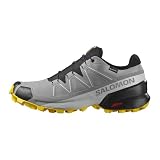 SALOMON Men's Speedcross Gore-Tex Sharkskin/Black/Lemon 44 9.5