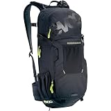 EVOC FR ENDURO BLACKLINE 16L Protector de espalda, Mochila de ciclismo para cicloturismo (Talla: M/L, protección de espalda LITESHIELD certificada por TÜV/GS, ergonomía LITESHIELD SYSTEM AIR), Negro