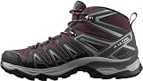 Salomon X Ultra Pioneer Mid Gore-Tex Zapatillas Impermeables de Senderismo para Mujer, Cualquier clima, Sujeción del pie segura, Estabilidad y amortiguación, Wine Tasting, 40
