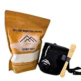 Eskotin Kit Completo de Escalada Magnesio Chunky 400g + Chalk Bag + Cepillo – Regalo Escalada, Boulder, Halterofilia y Calistenia - Pack Escalada