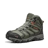 NORTIV 8 Botas Trekking Zapatilla Senderismo Hombre ,Verde,43 | Zapato Montaña Comodidad Todo el Día, Soporte Sólido, Puntera Protectora, Impermeable, Absorción Impactos