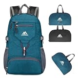 flintronic 20L Mochila Plegable Ultraligera, Mochila de Viaje, Mochilas de Senderismo, Mochilas de Marcha Pequeña, Impermeable, para Hombre Mujer, para Senderismo Caminar Acampar(Azul Petróleo)