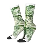 peiyeety Calcetines deportivos vintage con estampado de palmeras tropicales para hombre y mujer