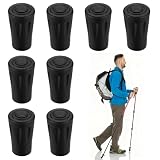 XUIIOSOOKP 8 Pcs Puntas Goma Bastones Marcha Nordica, Tapones Recambio | tapones goma trekking, protectores bastones senderismo, Puntas goma bastones marcha nordica caucho util. mas.