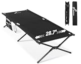 Sportneer Cama de campo plegable 199 * 73cm, cama de camping versión actualizada, cama plegable XXL para acampada senderismo al aire libre, viajes, playa, jardín al aire libre