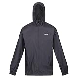 Regatta Chaqueta impermeable Pack-It III para hombre, ligera y cortavientos, perfecta para actividades al aire libre, caminatas, senderismo y acampada