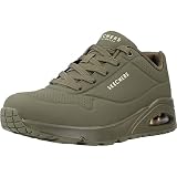 Skechers Uno, Zapatillas Mujer, Olive Durabuck, 37 EU