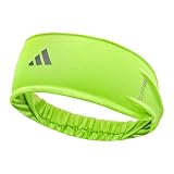 Adidas Diadema Deportiva Aeroready - Reflectante, Talla Única | Banda ancha elástica absorbente de sudor para running, gym y fitness en interiores y exteriores
