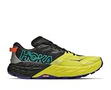HOKA Speedgoat 7, Zapatillas de Trail Running para Hombre, Black Hoka Citrus, 43 1/3 EU