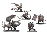 Steamforged Games Dark Souls The Roleplaying Game Miniatures Bundle: Kalameet The Last Dragon, Titanite & Stone, y Dancer of The Boreal Valley & Smough (3 artículos)