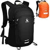 ONETOALL Mochila Senderismo 20L, Mochila Trekking 20 litros, Mochilas Montaña Impermeable Transpirable Hombre Mujer para Excursión|Esqui|Ski|Ciclismo|Viajes|Trayectos Diarios, Ultraligera Solo 510g