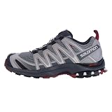 Salomon XA Pro 3D Zapatillas de Trail Running para Hombre, Ajuste preciso, Agarre en todo tipo de terrenos, Senderismo, Monument, 42