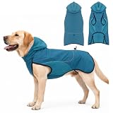 Abrigo Perro Invierno Ropa para Perros Chaqueta Impermeable Cálido Chaleco | Abrigo Perro Pequeño Mediano Grande Chaqueta para Perros con Tiras Reflectantes Ropa Impermeable Invierno Chaleco Verde XXXL