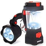 Duronic Hurricane Linterna con Dinamo y USB, 10 LED, Señal de Emergencia | Señal SOS Roja Intermitente, Linterna de 3 LED, para Camping, Senderismo, Jardín y Bricolaje, Recargable y sin Pilas
