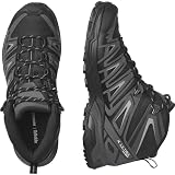 Salomon X Ultra Pioneer Mid Gore-Tex Zapatillas de Senderismo para Hombre, Cualquier clima, Sujeción del pie segura, Estabilidad y amortiguación, Black, 42 2/3
